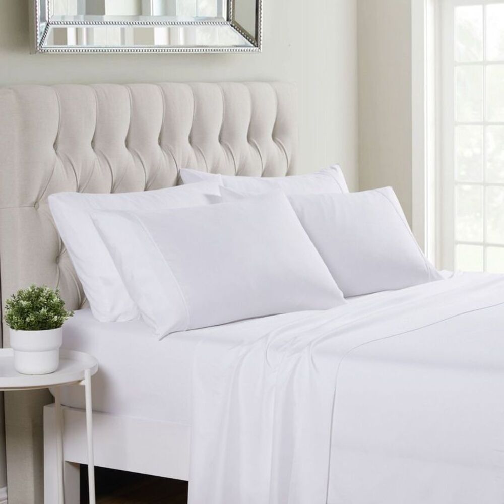 6 Piece Sheet Set, Deluxe Ultra Soft 1500 Series,  White